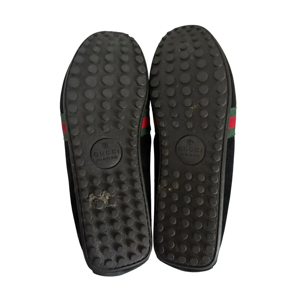 Gucci Black Suede Classic Penny Loafers - Men’s Size 9.5